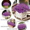 20 Bundles Artificial Flowers for Outdoors, UV Resistant Fake Realistic Flowers with Plastic Plants Spring Decor, Faux Silk Flowers for Outside Window Box Front Porch Planter Decor-Purple